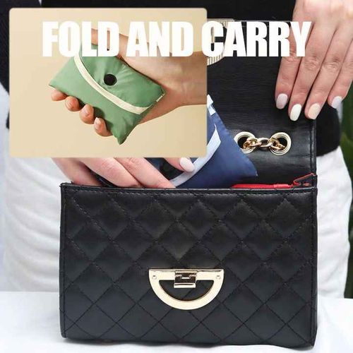 New Eco-friendly RPET Expandable Foldable Tote Reusable Food Shopping Bag
