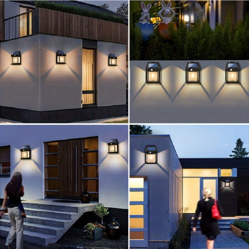Fast delivery light emitting diode solar charging outdoor waterproof solar wall light 1w light emitting diode light