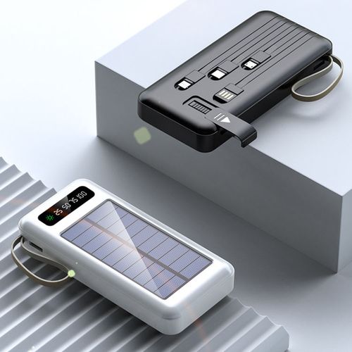 Plug Cable 10000 mAh Power Bank Solar Cell Phone Ultra Solar Panel