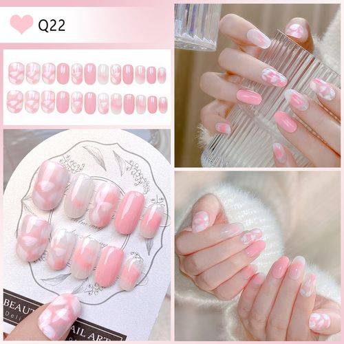 Explosive false nail stickers wear nail finished nail pieces nail art patches removable nail patches (can be customized)