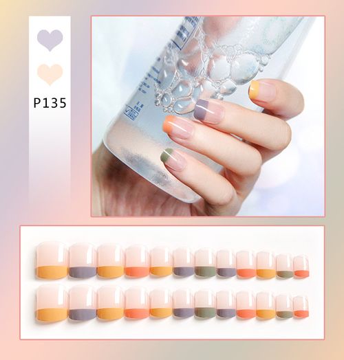 Explosive false nail stickers wear nail finished nail pieces nail art patches removable nail patches (can be customized)