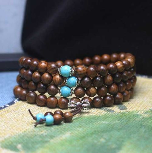 Vintage Retro Jade Beads Lotus Meditation Mara 108 Rosary beads rosary beads for men and women beading