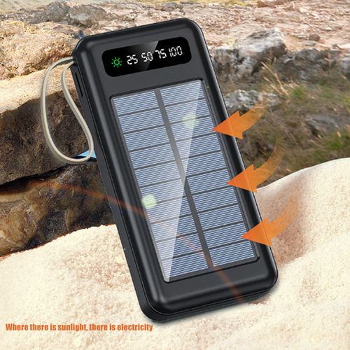Plug Cable 10000 mAh Power Bank Solar Cell Phone Ultra Solar Panel