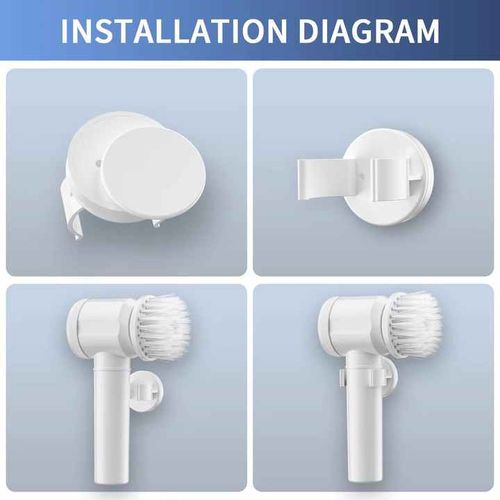 Electric Cleaning Brush Cordless Electric Scrubber Handheld Bathtub Brush Kitchen Bathroom Sink Cleaning Tool