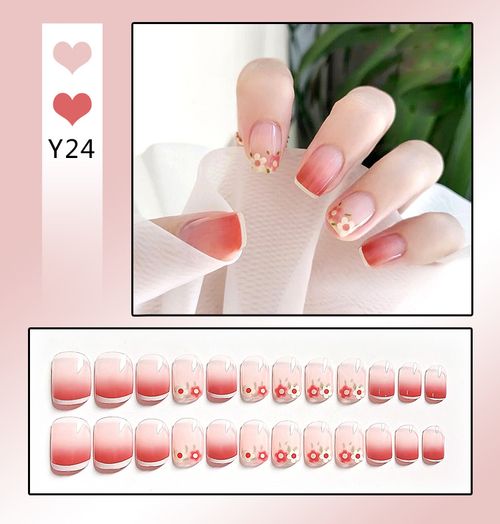 Explosive false nail stickers wear nail finished nail pieces nail art patches removable nail patches (can be customized)