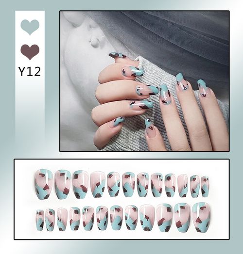 Explosive false nail stickers wear nail finished nail pieces nail art patches removable nail patches (can be customized)