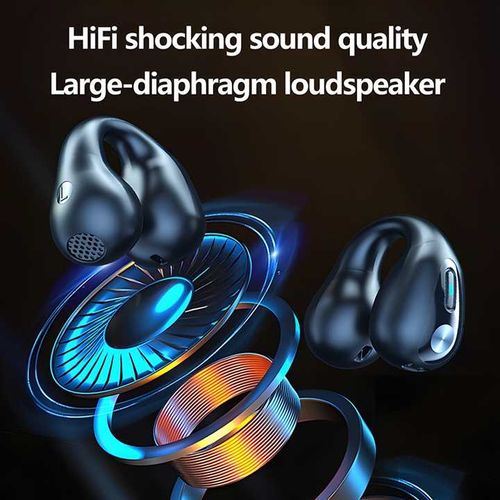 Hot Sale Tws Q80 Air Conduction Headphones Bt 5.3 Open Ear Headphones Wireless ENC Headphones HD Talking Touch Ear Clip Sport Earbuds