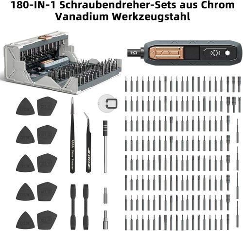 Precision Screwdriver Set, Electronic Toolkit 180-in-1 Small Screwdriver Set, Electronic Screwdriver Set