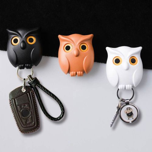 High Quality Magnetic Cute Home Fancy Owl Hanging Keychain Holder Wall Key Hooks