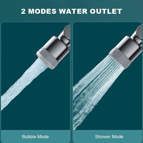 Robotic Arm 1080 Swivel Faucet Splash Proof Nozzle Bubbler Extension Bathroom Kitchen Universal Faucet Extender