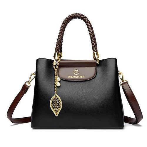 2025 Luxury PU Leather Women's Bag Geometric Pattern Crossbody Large Capacity Daily Office Fashion