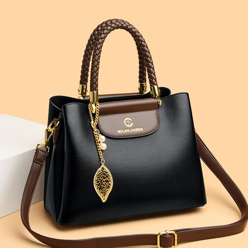 2025 Luxury PU Leather Women's Bag Geometric Pattern Crossbody Large Capacity Daily Office Fashion