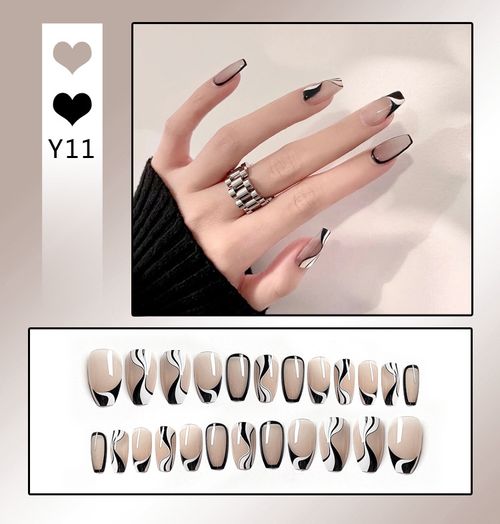 Explosive false nail stickers wear nail finished nail pieces nail art patches removable nail patches (can be customized)