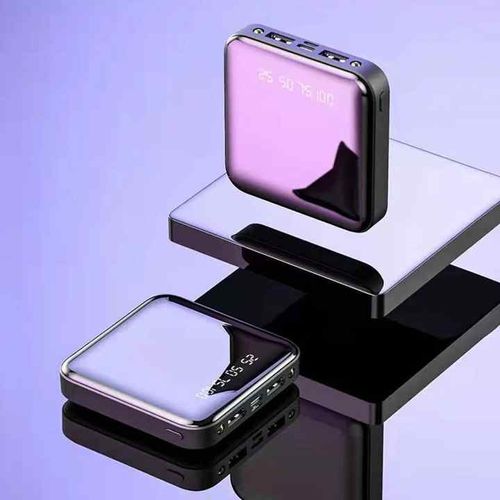 Best Selling Mini Mirror Power Pack 20000 mA Flashlight Light Emitting Diode Slim Power Pack