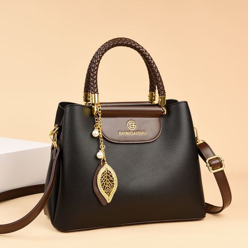 2025 Luxury PU Leather Women's Bag Geometric Pattern Crossbody Large Capacity Daily Office Fashion