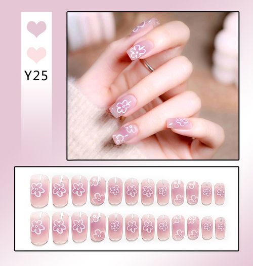 Explosive false nail stickers wear nail finished nail pieces nail art patches removable nail patches (can be customized)
