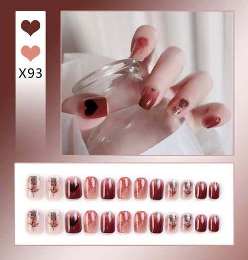 Explosive false nail stickers wear nail finished nail pieces nail art patches removable nail patches (can be customized)