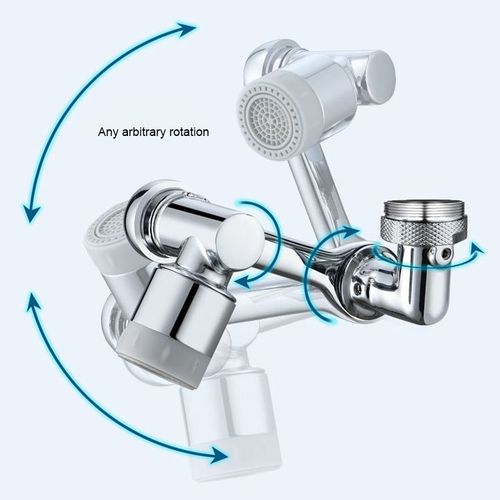 Robotic Arm 1080 Swivel Faucet Splash Proof Nozzle Bubbler Extension Bathroom Kitchen Universal Faucet Extender