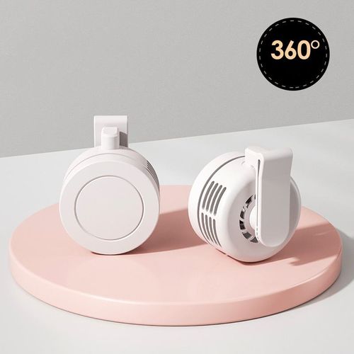 Mini Cyclone Portable Snap Button Rechargeable Fan Waist Clip Mini Cyclone Fan 3 Speed Hands Free Mute Strong Wind