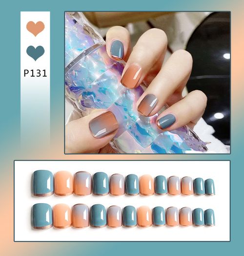 Explosive false nail stickers wear nail finished nail pieces nail art patches removable nail patches (can be customized)