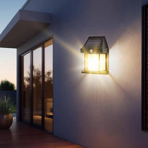 Fast delivery light emitting diode solar charging outdoor waterproof solar wall light 1w light emitting diode light