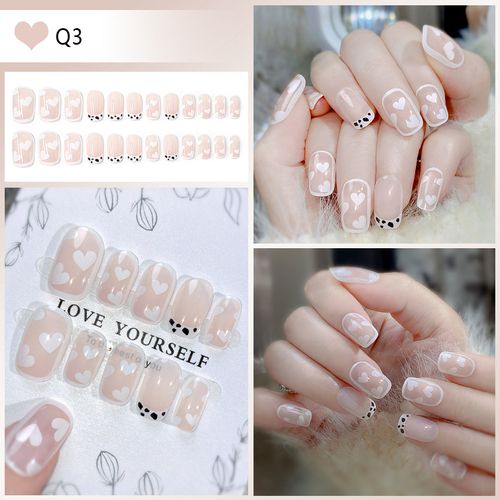 Explosive false nail stickers wear nail finished nail pieces nail art patches removable nail patches (can be customized)