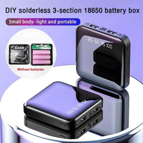 Best Selling Mini Mirror Power Pack 20000 mA Flashlight Light Emitting Diode Slim Power Pack