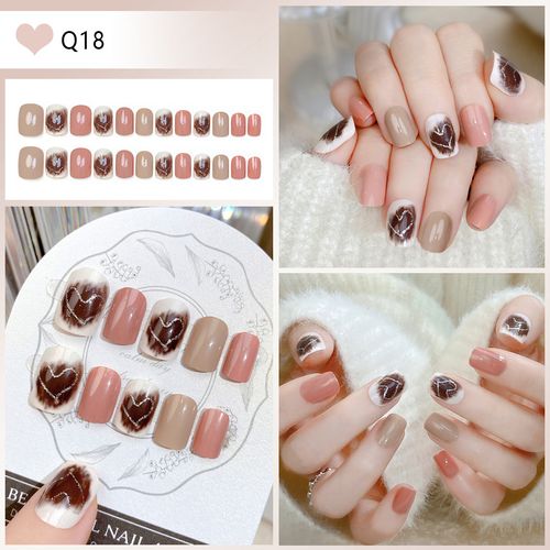 Explosive false nail stickers wear nail finished nail pieces nail art patches removable nail patches (can be customized)