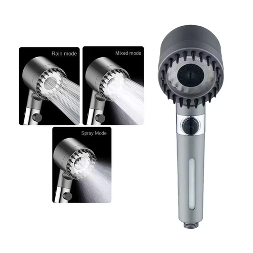 Hot Sale Bathroom Hand Shower Head with Massage Including Accessories Brush ABS Plastic Powerful Pressurized Hand Shower