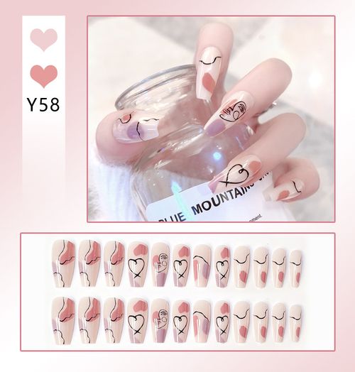 Explosive false nail stickers wear nail finished nail pieces nail art patches removable nail patches (can be customized)
