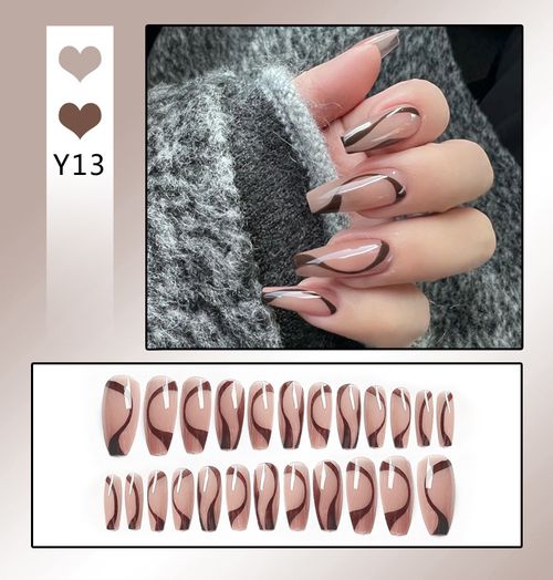 Explosive false nail stickers wear nail finished nail pieces nail art patches removable nail patches (can be customized)