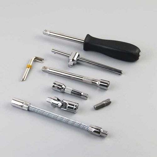 46pcs auto repair tool kit combo ratchet torque wrench metalworking wrench set auto repair machine tools  machine tools