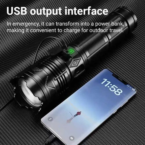Powerful flashlight laser super bright large flashlight light emitting diode remote