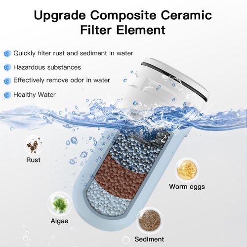 Ceramic cartridge water filter for faucet7-stage tap water purifier kitchen faucet water filter
