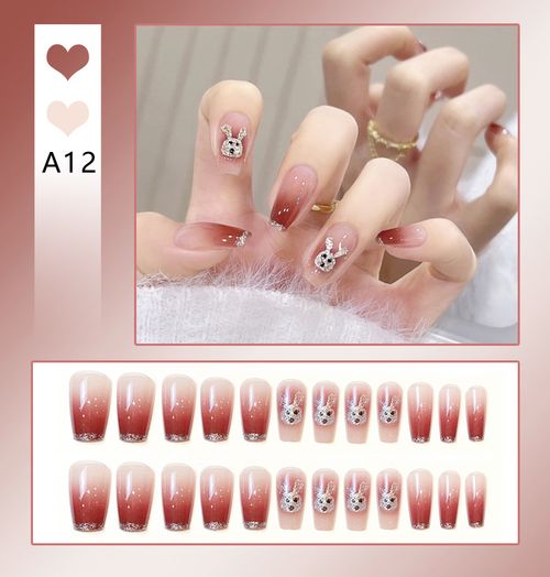 Explosive false nail stickers wear nail finished nail pieces nail art patches removable nail patches (can be customized)