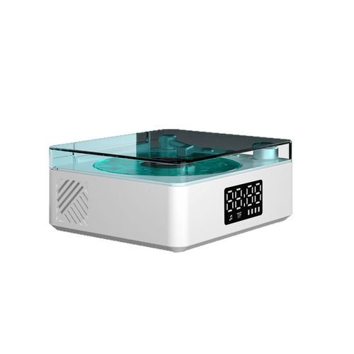 Retro Turntable White Noise Speaker - 7 Nature Sounds Sleep Aid with Ambient Light, Portable Sound Machine for Relaxation & Sleep Therapy