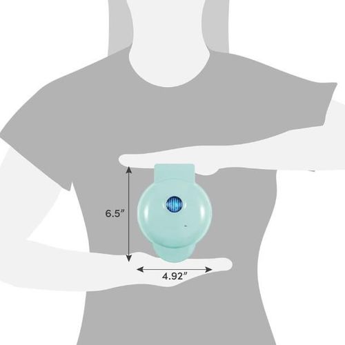 Electric Nonstick 4.5-inch Mini Waffle Maker, Belgian Waffles, Compact Design, Hash Browns, Keto, Snacks, Sandwich, Eggs, Easy to Clean, Mint Snowflake Waffle Panini Maker