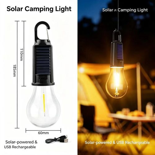 Solar‑powered light bulb