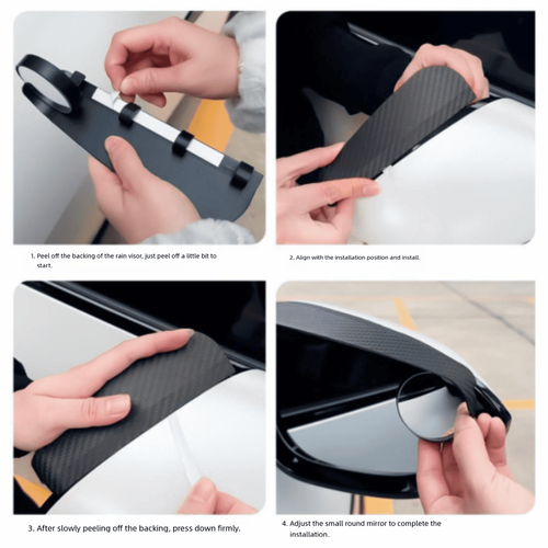 Rearview Mirror Rain Visor