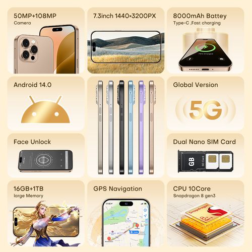 I16promax popular spot, Lingdong Island 6.6-inch 1+16 Android smartphone