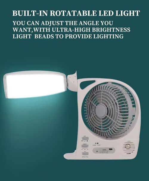 High Quality and Energy Saving Table Fan With Led Light Rechargeable Table Fan Portable Solar 8 Inch Table Fan