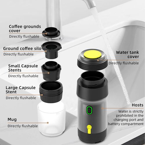 China Best Portable3 in 1 Automatic Coffee Machine Electric Italian Espresso Heating and Cold Vending Coffee Maker for Travel