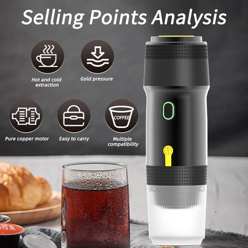 China Best Portable3 in 1 Automatic Coffee Machine Electric Italian Espresso Heating and Cold Vending Coffee Maker for Travel