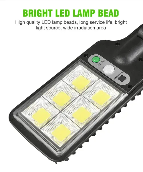 Wall-Mounted Human Induction Motion Sensor Solar Lights Outdoor Street With Remote Control