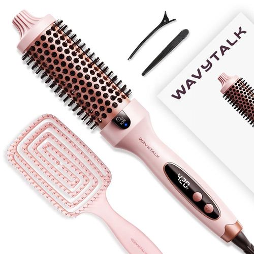 Wavytalk 206 1.5 Inch Ionic Curling Brush Ceramic Heated Hair Brush