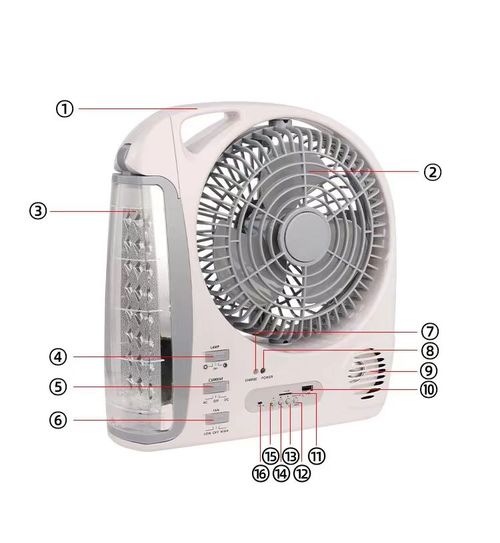 High Quality and Energy Saving Table Fan With Led Light Rechargeable Table Fan Portable Solar 8 Inch Table Fan