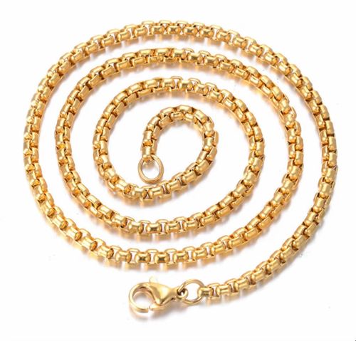Gold-Plated No.7 Jersey Necklace