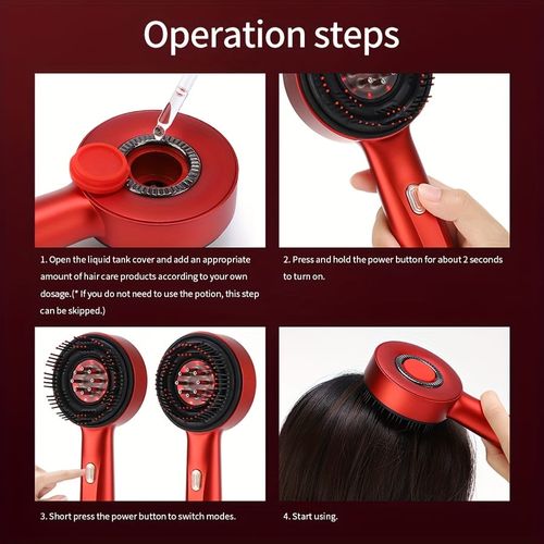 Multi-function hair massage brush