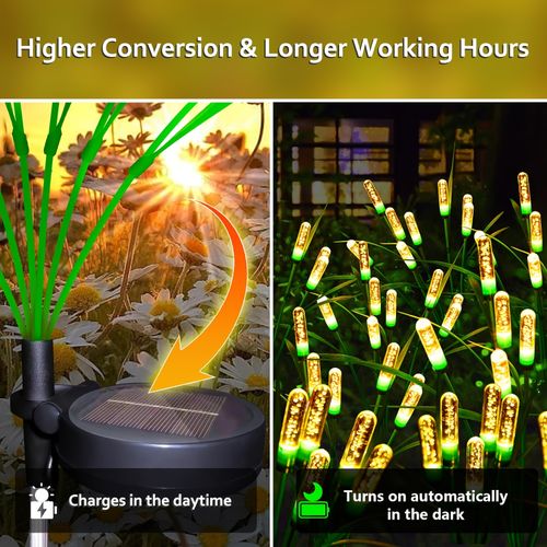 LED Solar Reed Garden Lights