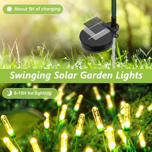 LED Solar Reed Garden Lights